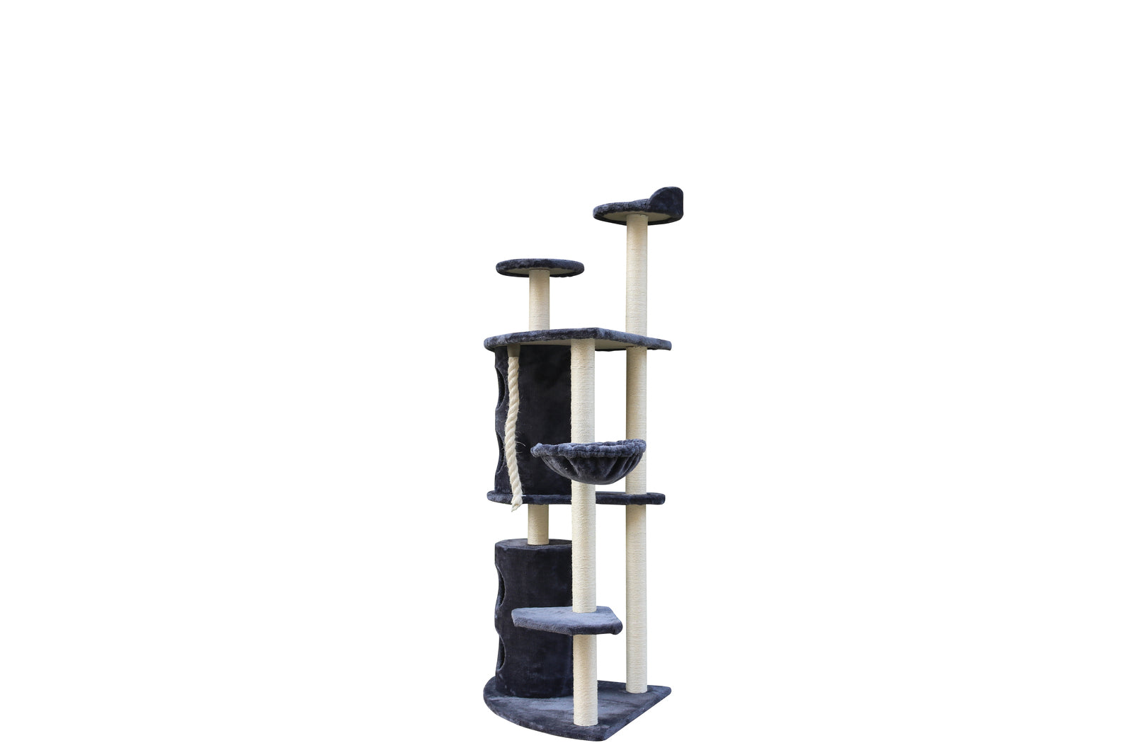 YES4PETS 170cm XL Multi Level Cat Scratching Post Tree Post Furniture House Tower - Grey-Cat Trees-PEROZ Accessories