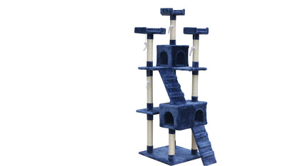 YES4PETS 180 cm Cat Kitten Scratching Post Tree W ladder-Blue-Pet Care &gt; Cat Supplies-PEROZ Accessories