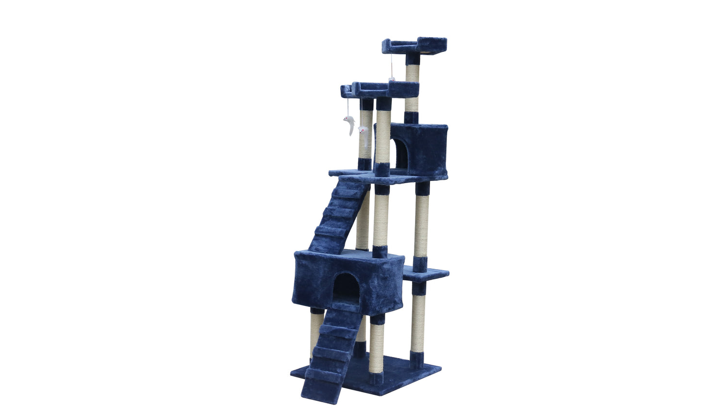 YES4PETS 180 cm Cat Kitten Scratching Post Tree W ladder-Blue-Pet Care &gt; Cat Supplies-PEROZ Accessories