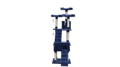 YES4PETS 180 cm Cat Kitten Scratching Post Tree W ladder-Blue-Pet Care &gt; Cat Supplies-PEROZ Accessories