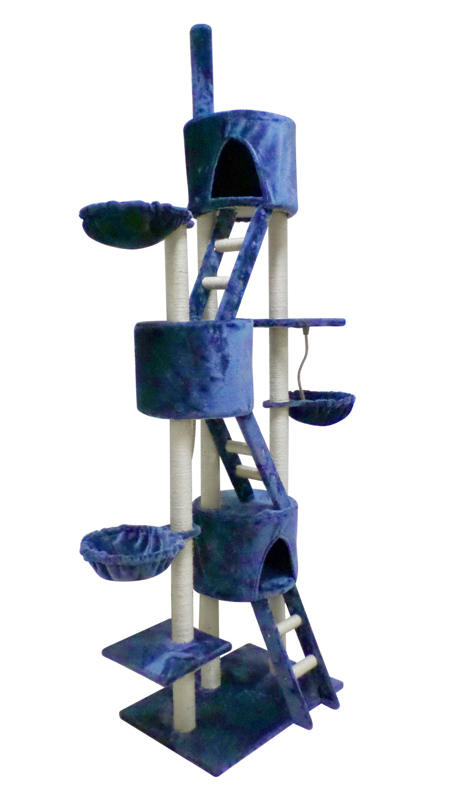 YES4PETS 244 cm XL Multi Level Cat Scratching Post Tree Scratcher Pole- Blue-Pet Care &gt; Cat Supplies-PEROZ Accessories