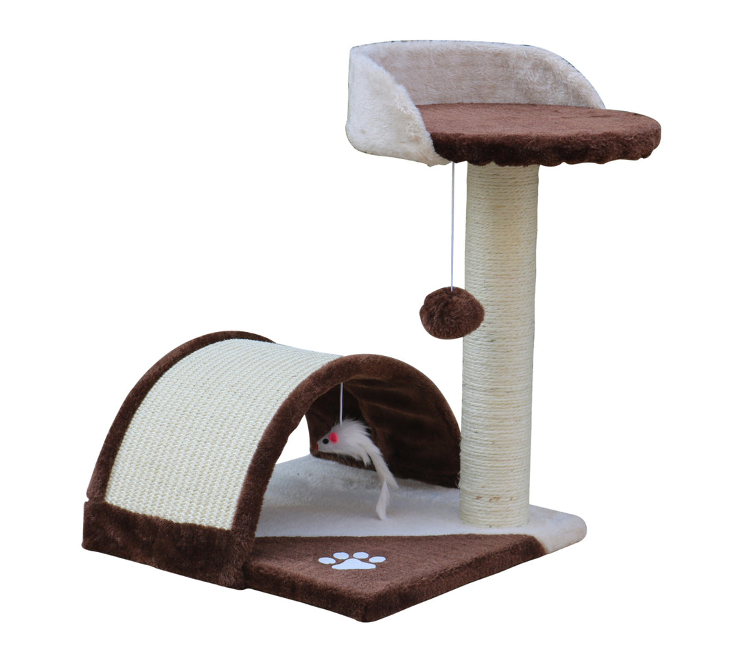 YES4PETS 50 cm Cat Scratching Post Tree Scratching Pole Climbing Post-Brown-Cat Trees-PEROZ Accessories