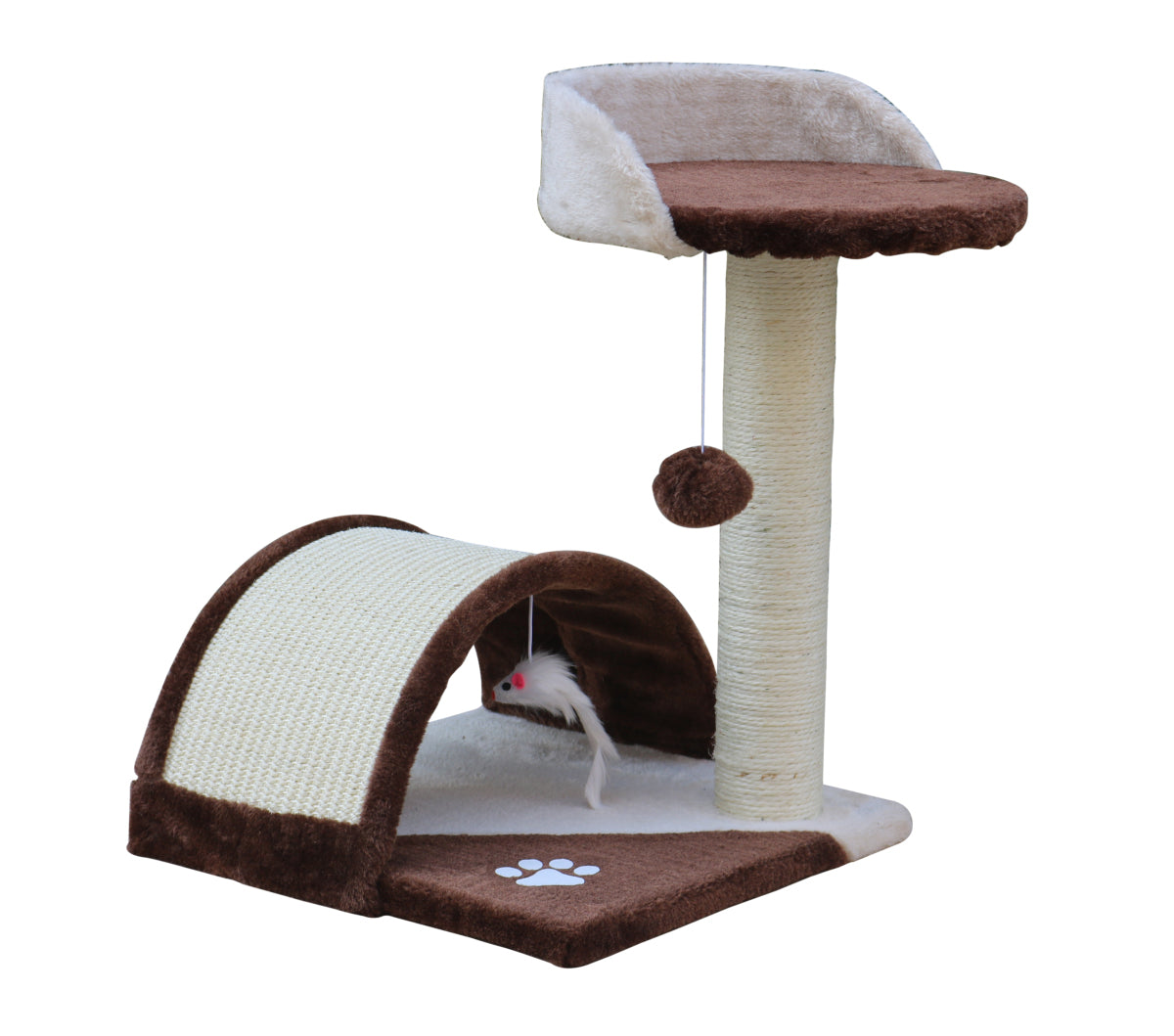 YES4PETS 50 cm Cat Scratching Post Tree Scratching Pole Climbing Post-Brown-Cat Trees-PEROZ Accessories