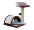 YES4PETS 50 cm Cat Scratching Post Tree Scratching Pole Climbing Post-Brown-Cat Trees-PEROZ Accessories