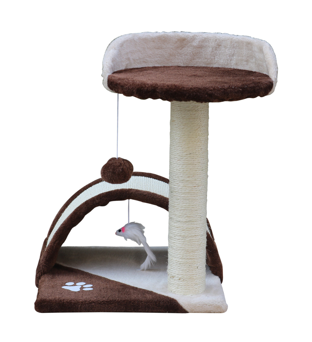 YES4PETS 50 cm Cat Scratching Post Tree Scratching Pole Climbing Post-Brown-Cat Trees-PEROZ Accessories
