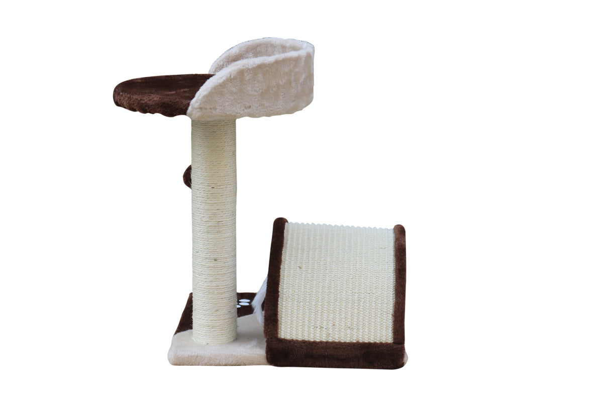 YES4PETS 50 cm Cat Scratching Post Tree Scratching Pole Climbing Post-Brown-Cat Trees-PEROZ Accessories