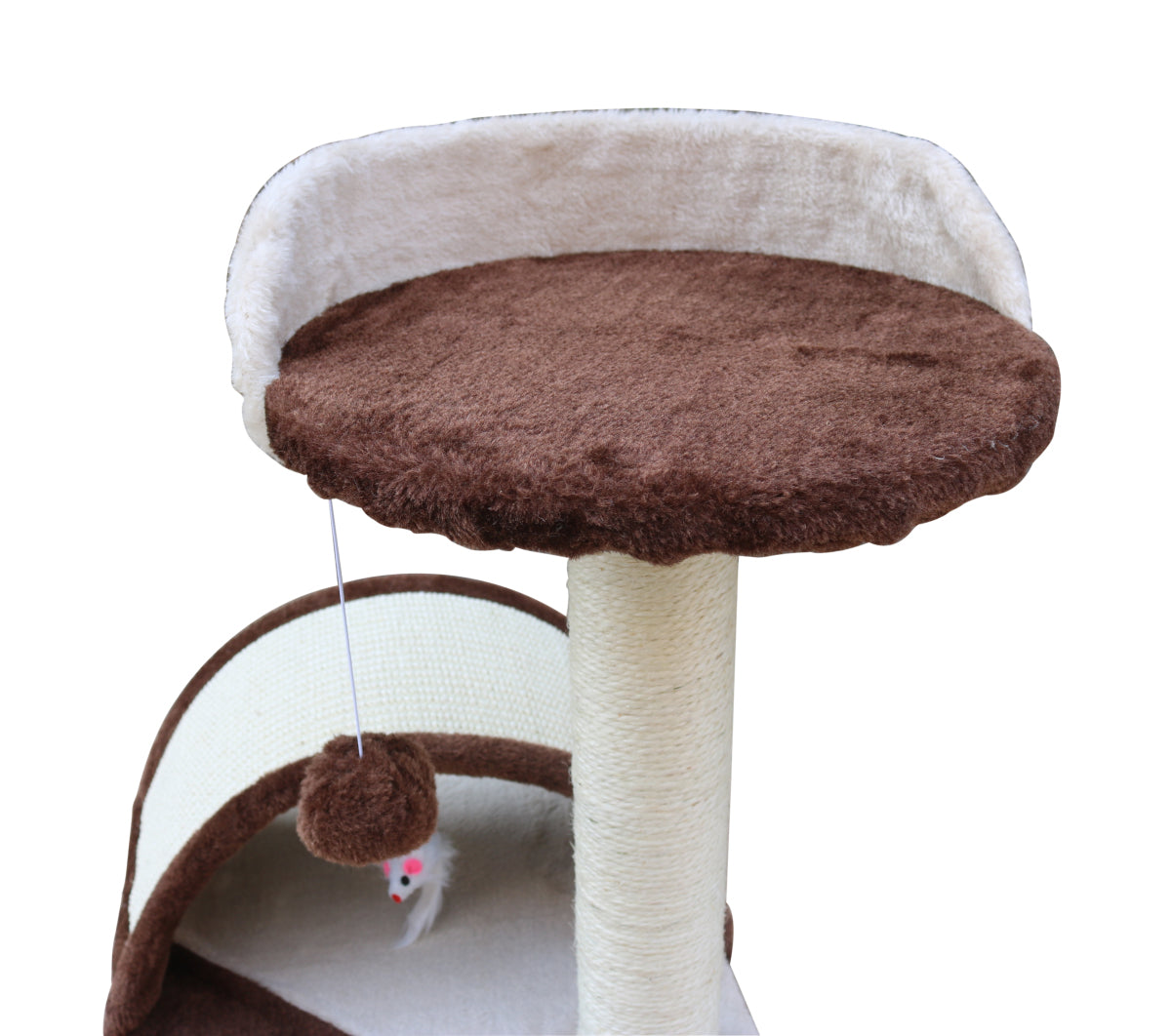 YES4PETS 50 cm Cat Scratching Post Tree Scratching Pole Climbing Post-Brown-Cat Trees-PEROZ Accessories