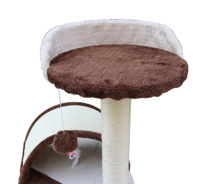 YES4PETS 50 cm Cat Scratching Post Tree Scratching Pole Climbing Post-Brown-Cat Trees-PEROZ Accessories