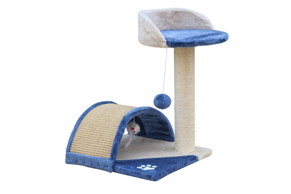 YES4PETS 50 cm Cat Scratching Post Tree Scratching Pole Climbing Post-Blue-Cat Trees-PEROZ Accessories