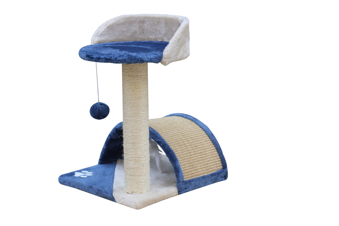 YES4PETS 50 cm Cat Scratching Post Tree Scratching Pole Climbing Post-Blue-Cat Trees-PEROZ Accessories