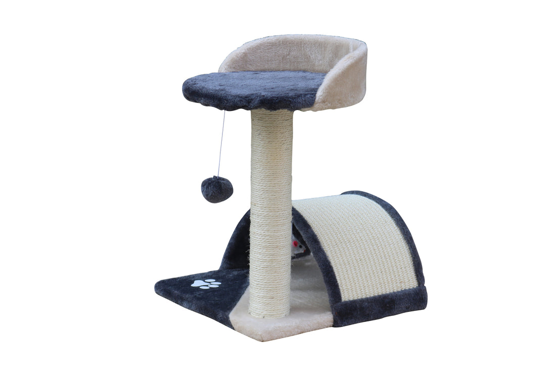 YES4PETS 50 cm Cat Scratching Post Tree Scratching Pole Climbing Post-Grey-Cat Trees-PEROZ Accessories