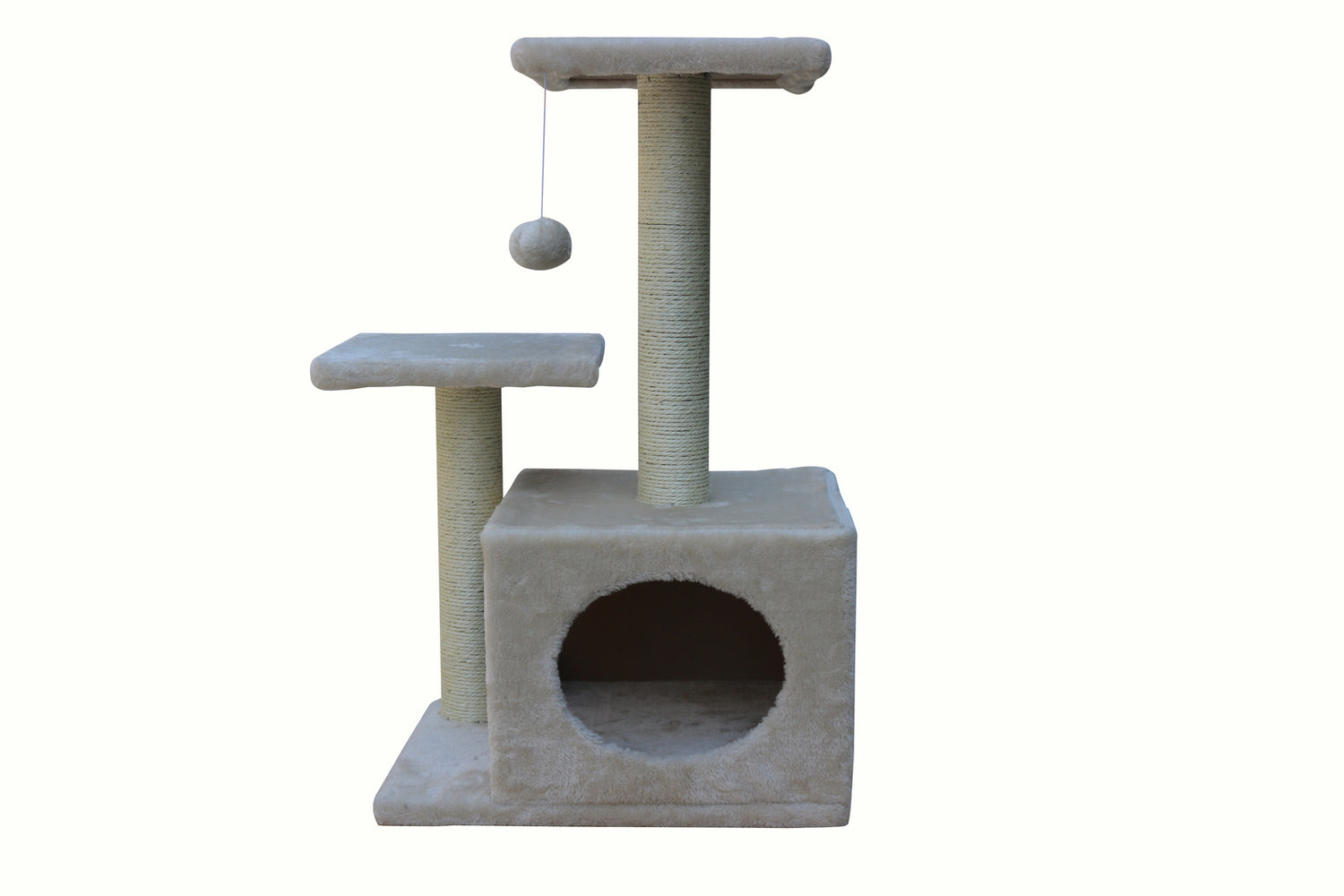 YES4PETS 71cm Beige Cat Scratching Tree Scratcher Post Pole Furniture Gym House-Cat Trees-PEROZ Accessories
