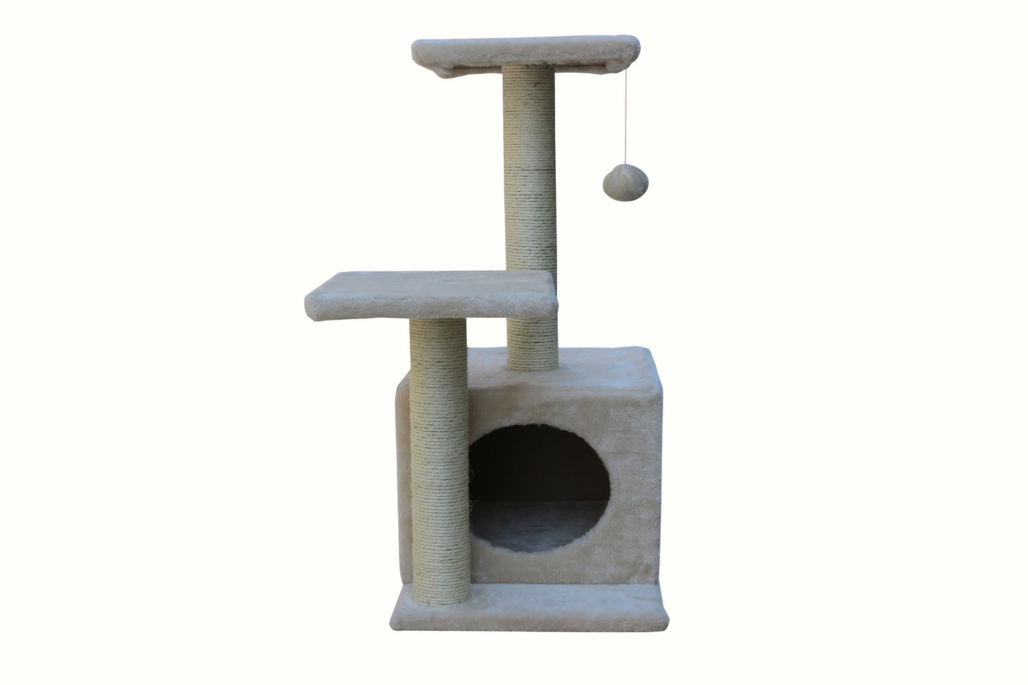 YES4PETS 71cm Beige Cat Scratching Tree Scratcher Post Pole Furniture Gym House-Cat Trees-PEROZ Accessories