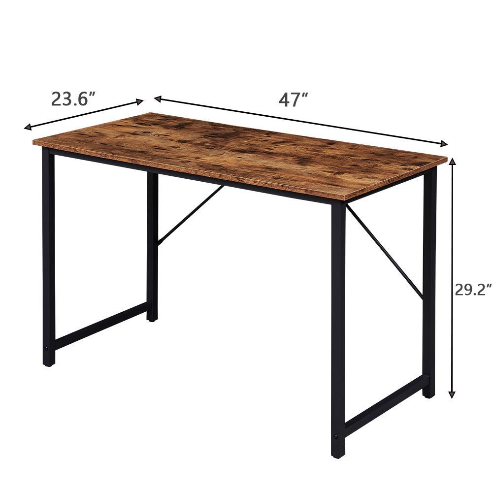 YES4HOMES Computer Desk, Sturdy Home Office Desk for Laptop, Modern Simple Style Writing Table, Multipurpose Workstation-Home &amp; Garden &gt; Home Office Accessories-PEROZ Accessories