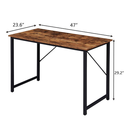 YES4HOMES Computer Desk, Sturdy Home Office Desk for Laptop, Modern Simple Style Writing Table, Multipurpose Workstation-Home &amp; Garden &gt; Home Office Accessories-PEROZ Accessories