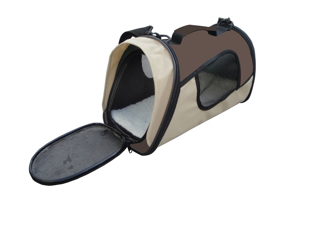 YES4PETS Small Pet Dog Cat Rabbit Guinea Pig Ferret Carrier Travel Bag-Brown-Pet Care-PEROZ Accessories