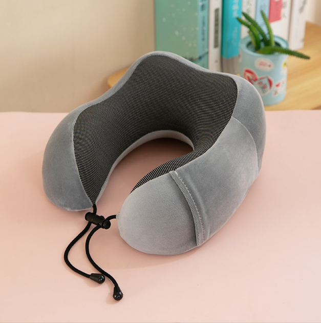 U-shaped Travel Memory Foam Rebound Pillow Sleeping Pad Neck Support Headrest-Health &amp; Beauty-PEROZ Accessories