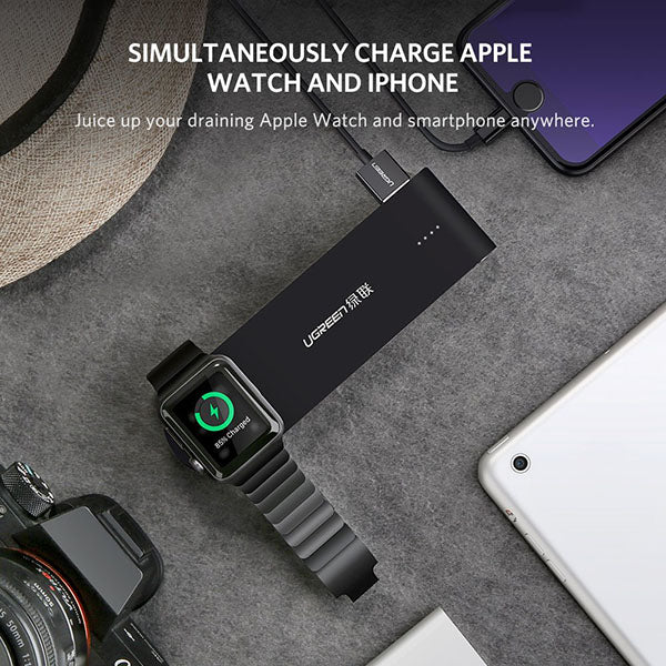 UGREEN Apple i-Watch 2200mAh Black Power Bank (20844)-Electronics &gt; Computer Accessories-PEROZ Accessories