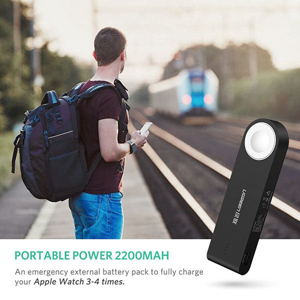 UGREEN Apple i-Watch 2200mAh Black Power Bank (20844)-Electronics &gt; Computer Accessories-PEROZ Accessories