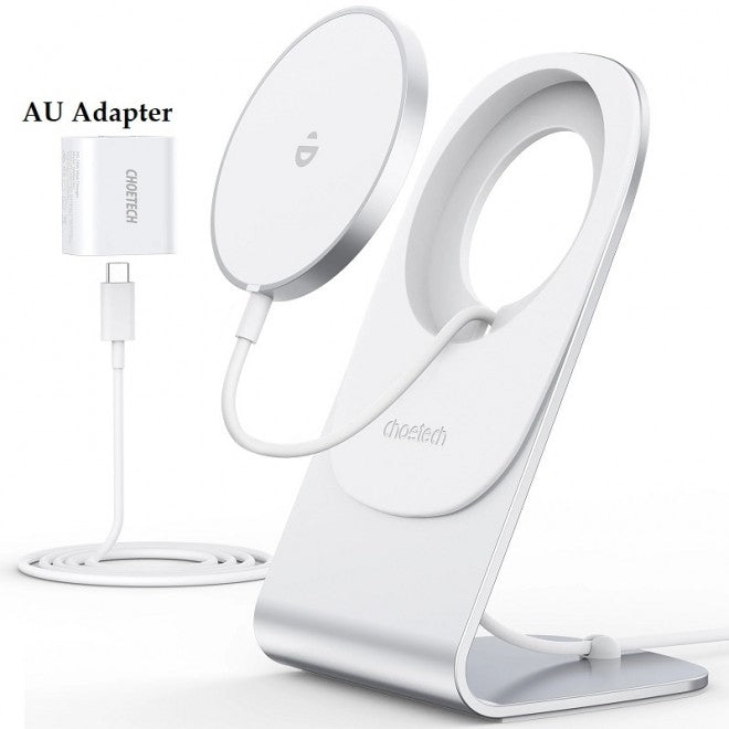 CHOETECH MA00117-SL MagLeap Magnetic Wireless Charger with Stand and AC Adapter-Chargers-PEROZ Accessories