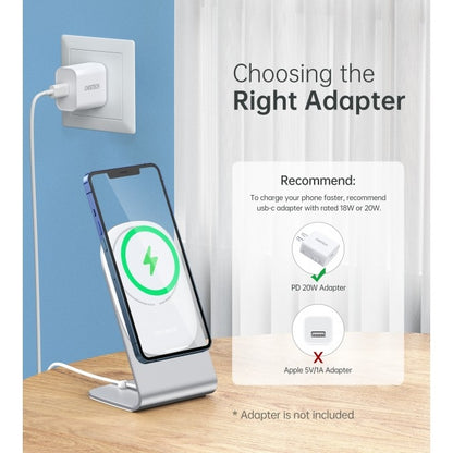 CHOETECH MA00117-SL MagLeap Magnetic Wireless Charger with Stand and AC Adapter-Chargers-PEROZ Accessories