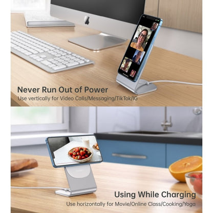 CHOETECH MA00117-SL MagLeap Magnetic Wireless Charger with Stand and AC Adapter-Chargers-PEROZ Accessories