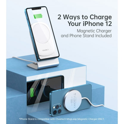 CHOETECH MA00117-SL MagLeap Magnetic Wireless Charger with Stand and AC Adapter-Chargers-PEROZ Accessories