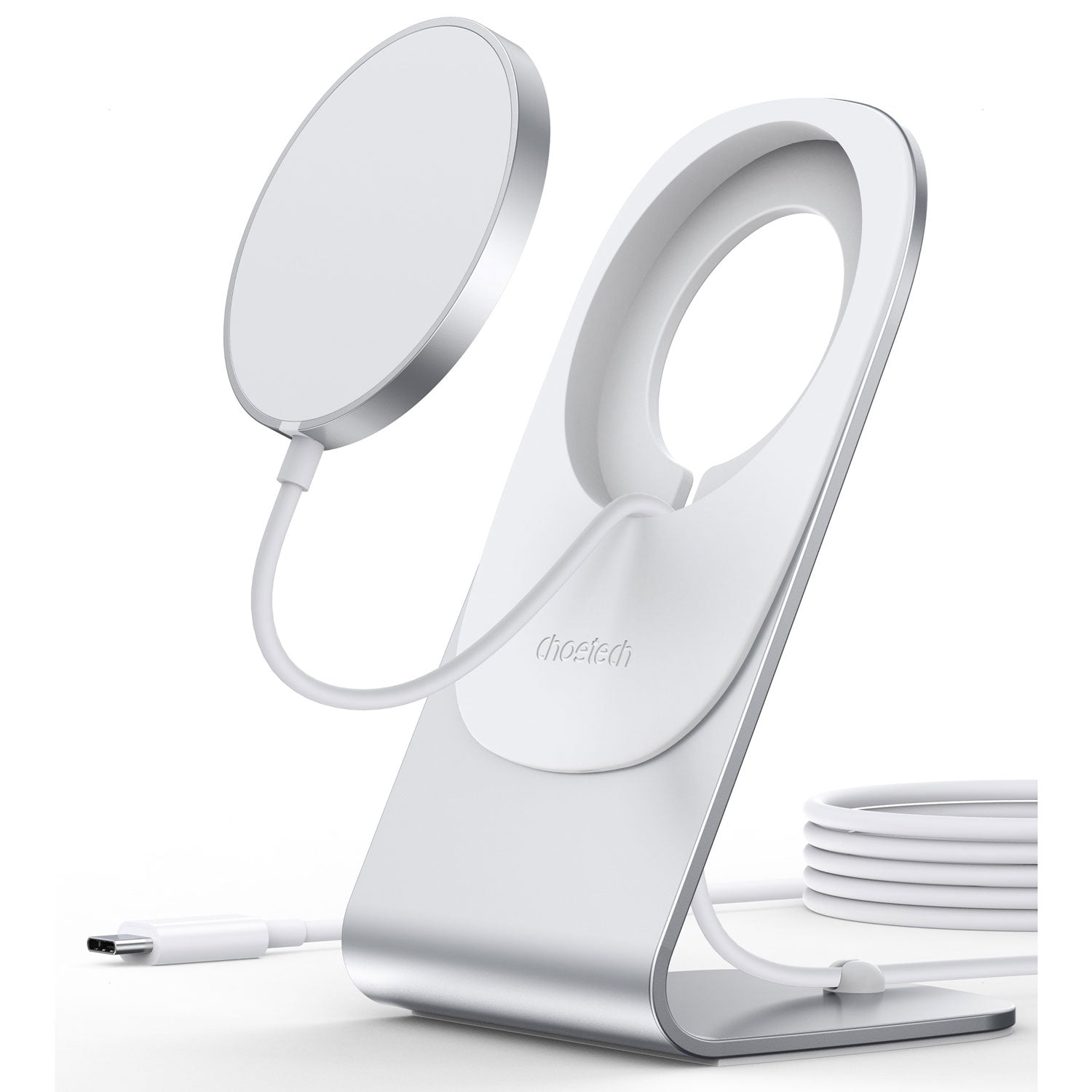 CHOETECH MIX00117SL Magasafe Fast Wireless Charger Stand Holder For iPhone 13/12 (H047+T517)-Chargers-PEROZ Accessories