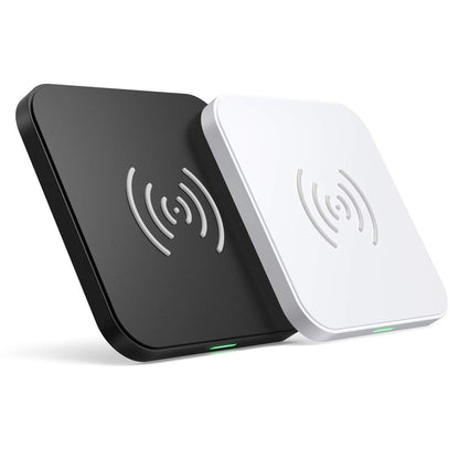 CHOETECH T511BW Qi Certified Fast Wireless Charging Pad Black And White 2 Pack-Chargers-PEROZ Accessories