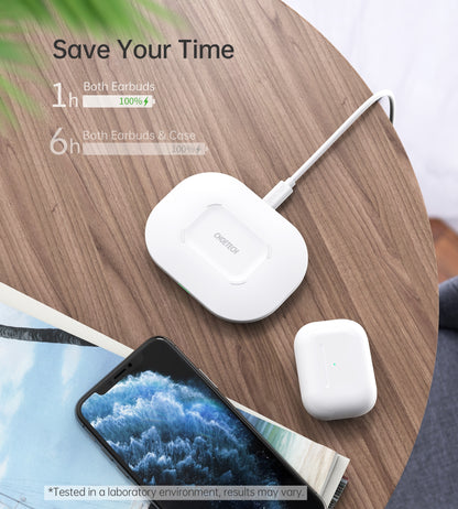 CHOETECH T550-F Airpods/Phone Wireless Fast Charging Pad-Chargers-PEROZ Accessories