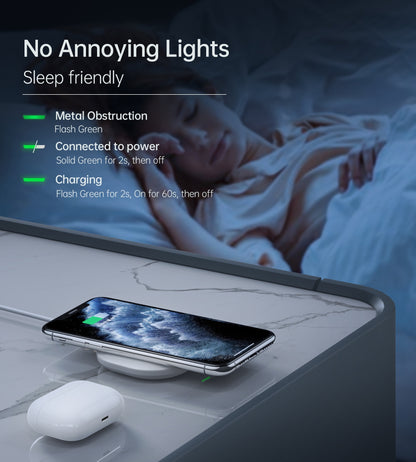 CHOETECH T550-F Airpods/Phone Wireless Fast Charging Pad-Chargers-PEROZ Accessories