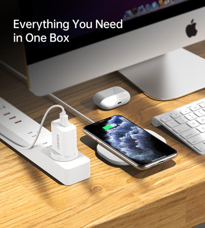 CHOETECH T550-F Airpods/Phone Wireless Fast Charging Pad-Chargers-PEROZ Accessories