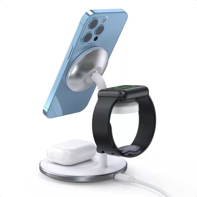 CHOETECH T585-F 3-in-1 Wireless Charging Station Dock-Chargers-PEROZ Accessories