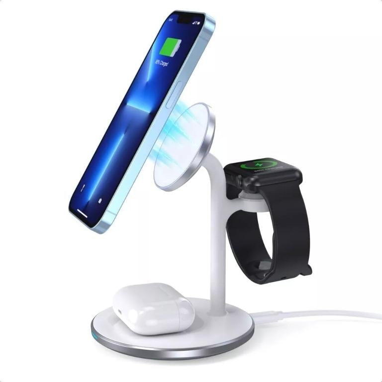 CHOETECH T585-F 3-in-1 Wireless Charging Station Dock-Chargers-PEROZ Accessories