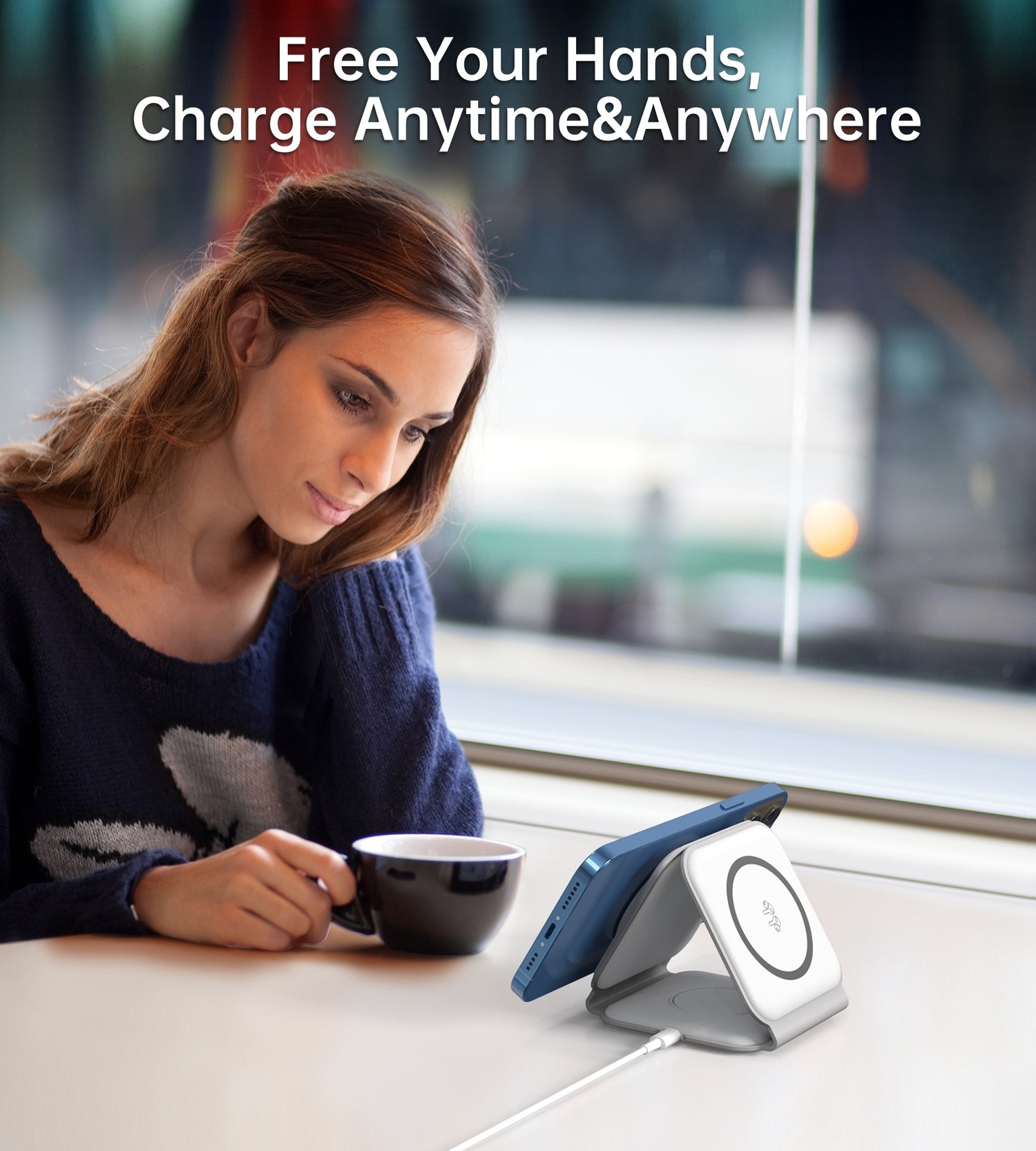CHOETECH T588-F-WH 3-in-1 Foldable Fast Wireless Charger for Phone/Watch/Earphone-Electronics &gt; Mobile Accessories-PEROZ Accessories