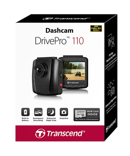 Transcend 16G DrivePro 110, 2.4&quot; LCD, with Suction Mount-Auto Accessories &gt; Audio-PEROZ Accessories