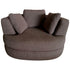Sunshine Single Sofa Love Chair Fabric Swivel Armchair - Grey-Furniture > Sofas-PEROZ Accessories