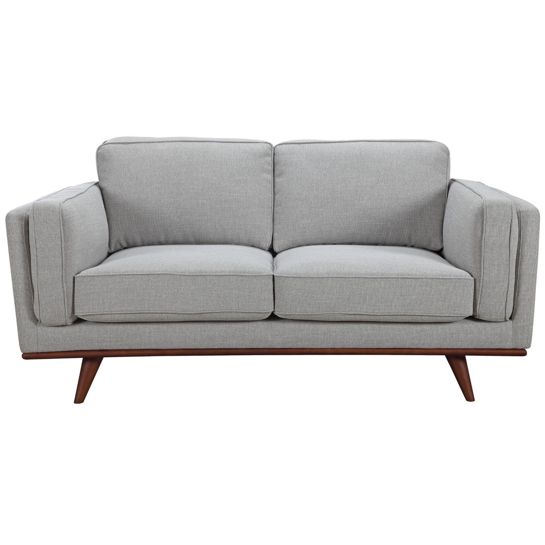 Petalsoft 2 Seater Sofa Fabric Uplholstered Lounge Couch - Grey-Furniture &gt; Sofas-PEROZ Accessories