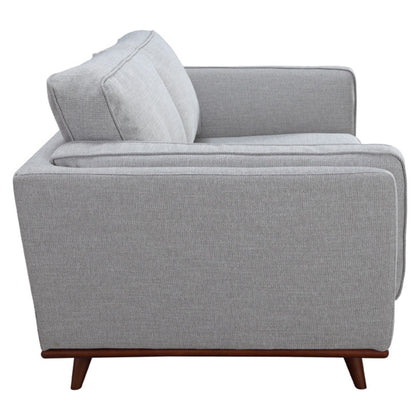 Petalsoft 2 Seater Sofa Fabric Uplholstered Lounge Couch - Grey-Furniture &gt; Sofas-PEROZ Accessories