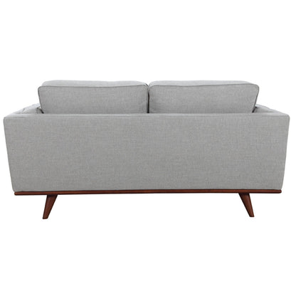 Petalsoft 2 Seater Sofa Fabric Uplholstered Lounge Couch - Grey-Furniture &gt; Sofas-PEROZ Accessories