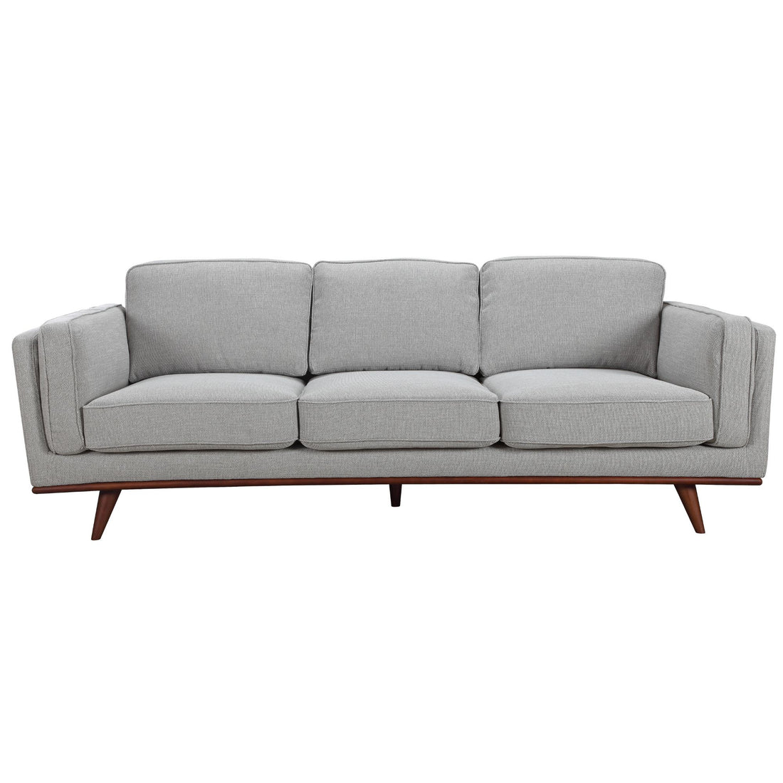 Petalsoft 3 Seater Sofa Fabric Uplholstered Lounge Couch - Grey-Furniture &gt; Sofas-PEROZ Accessories