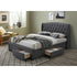 Honeydew King Size Bed Frame Timber Mattress Base With Storage Drawers - Grey-Furniture > Bedroom-PEROZ Accessories