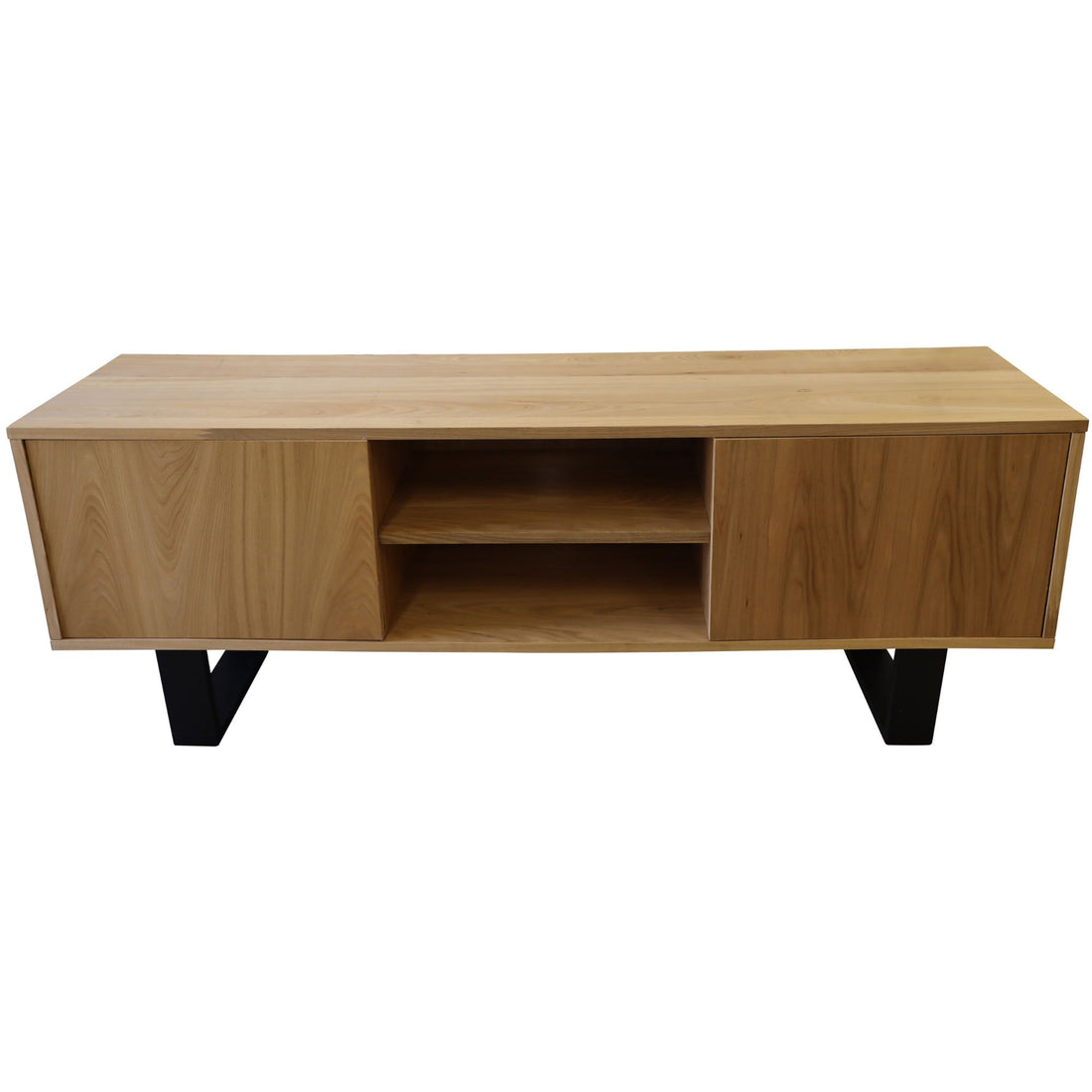 Petunia ETU Entertainment TV Unit 160cm Elm Timber Wood 2 Door - Natural-Entertainment Unit-PEROZ Accessories
