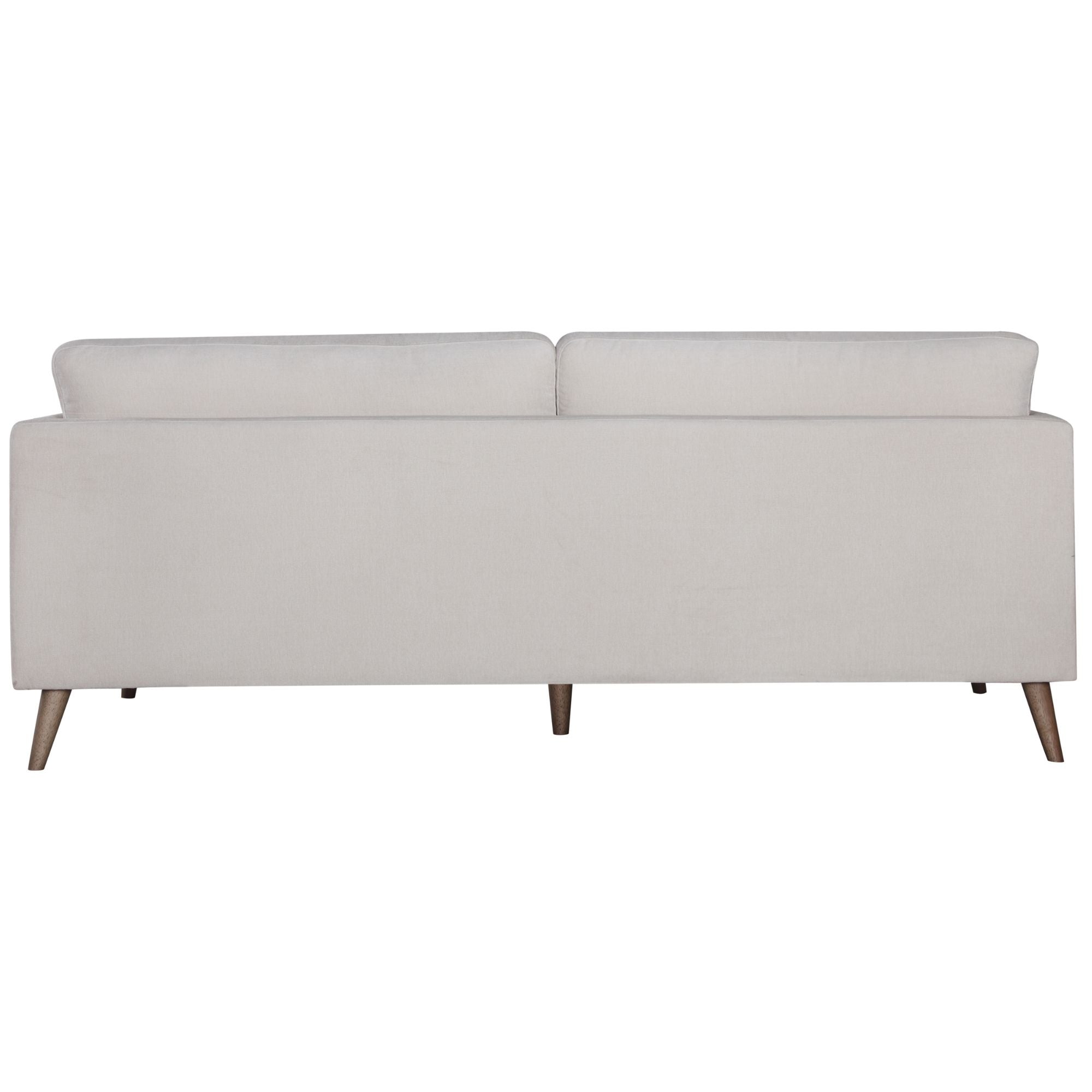 Nooa 3 Seater Sofa Fabric Uplholstered Lounge Couch - Stone-Furniture &gt; Sofas-PEROZ Accessories