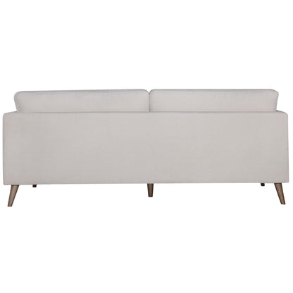 Nooa 3 Seater Sofa Fabric Uplholstered Lounge Couch - Stone-Furniture &gt; Sofas-PEROZ Accessories