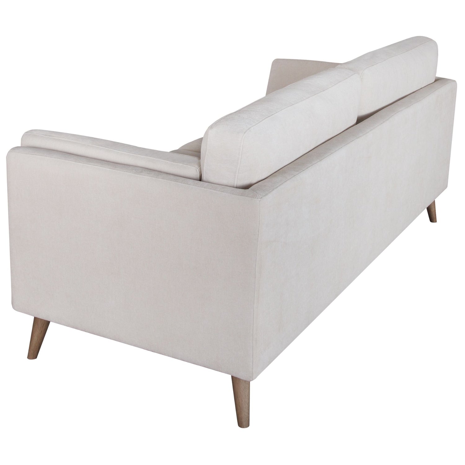 Nooa 3 Seater Sofa Fabric Uplholstered Lounge Couch - Stone-Furniture &gt; Sofas-PEROZ Accessories