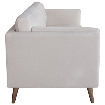 Nooa 3 Seater Sofa Fabric Uplholstered Lounge Couch - Stone-Furniture &gt; Sofas-PEROZ Accessories