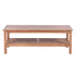 Jasmine Coffee Table 110cm Mindi Timber Wood Rattan Weave - Brown-Furniture > Living Room-PEROZ Accessories