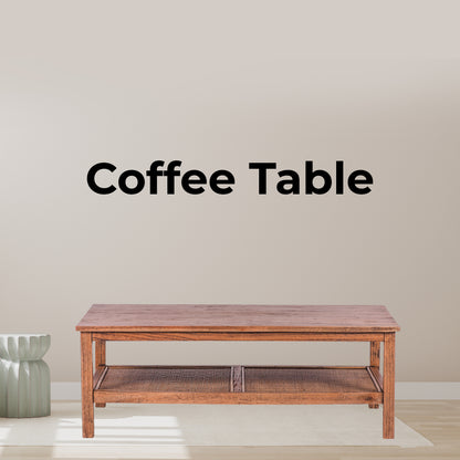 Jasmine Coffee Table 110cm Mindi Timber Wood Rattan Weave - Brown-Furniture &gt; Living Room-PEROZ Accessories