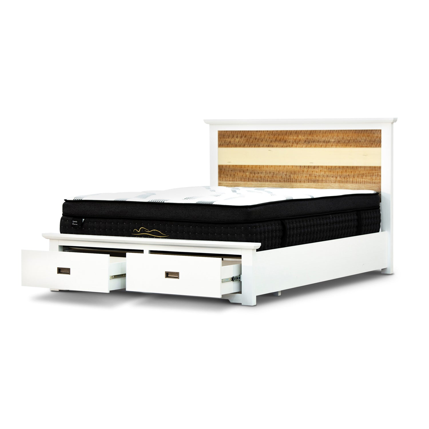 Orville Bed Frame King Size Mattress Base With Storage Drawers - Multi Color-Furniture &gt; Bedroom-PEROZ Accessories